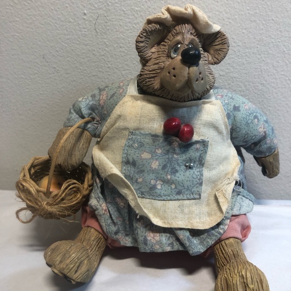 Vintage Russ Grandma Bear beanbag & resin arms legs - Picture 8 of 9